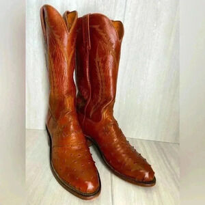 1883 By Lucchese N1017R4 Diego Brown Leather Cowboy Western Boots Size 7…